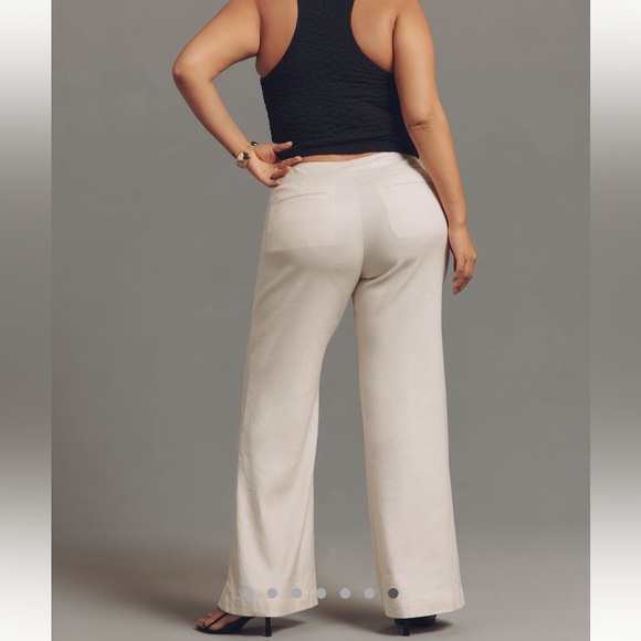 Anthropologie Pants - Plus-Sized (24W) Anthropologie Maeve Cream Pants NWT